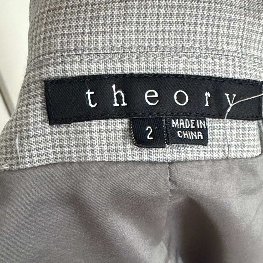 Theory Light Gray Women's Blazer and Dress Set - Picture 9 of 9